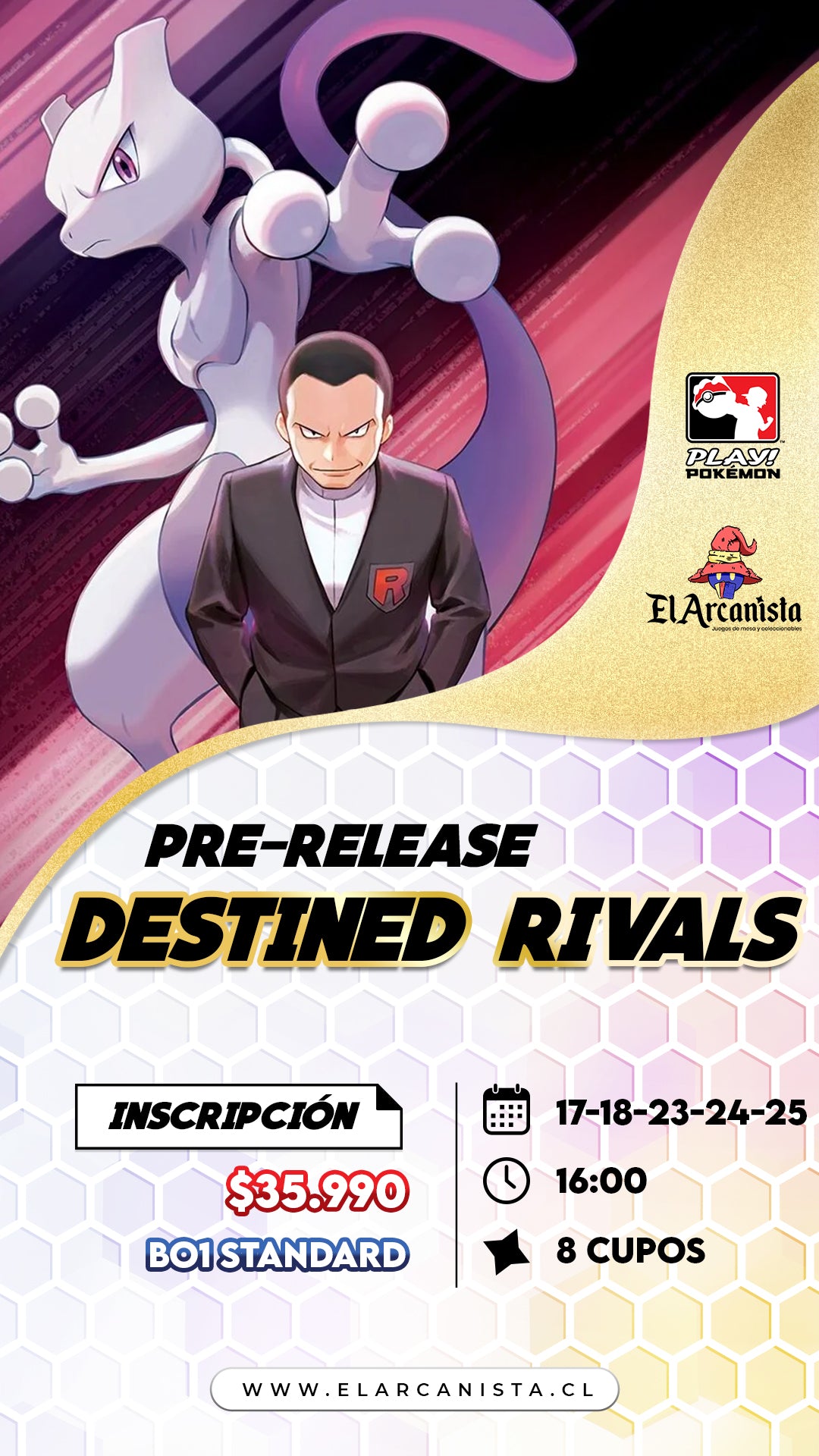 POKÉMON TCG - PRE-LANZAMIENTO DESTINED RIVALS