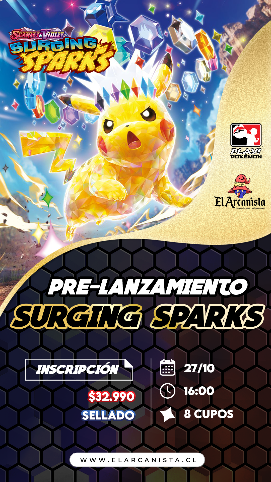 [PRE-LANZAMIENTO] SURGING SPARKS - DOMINGO 27/10 16:00HRS