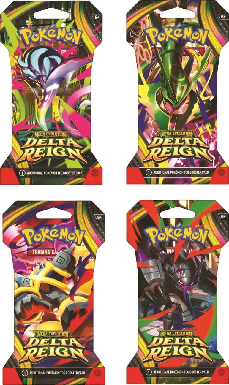 Delta Reign Sleeved Booster en inglés — diseños posibles; venta por unidad